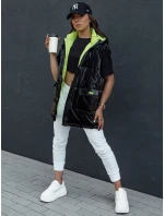 Dámská prošívaná dlouhá vesta černá Dstreet model 21979779 - FashionStreet