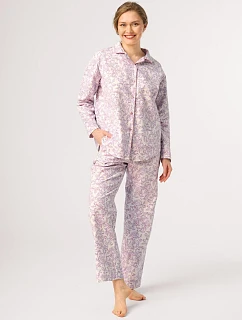 Pyžamo LNS 406 B26 dlouhé rukávy, velikosti model 22351037 rozepínací - Key