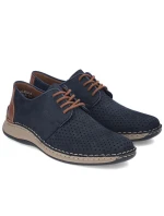 modrá kožená polobotka s podrážkou model 22021945 - Rieker