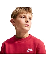 Dětská mikina Sportswear Club Fleece, červená, model 22309988 - NIKE Dětská mikina Sportswear Club Fleece, červená, model 22309988 - NIKE