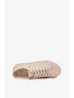 Dámske tenisky z eko kože Big Star TT274019 Beige