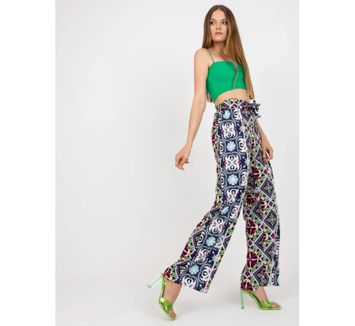 DHJ SP 13587 nohavice.66P čierna a modrá