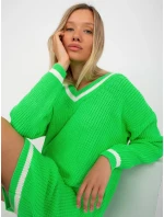 Dámský svetr LC SW model 17650108 fluo zelený - FPrice