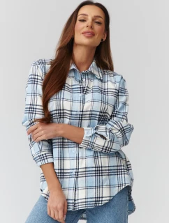 Košeľa s dlhým rukávom model 224089 Makadamia