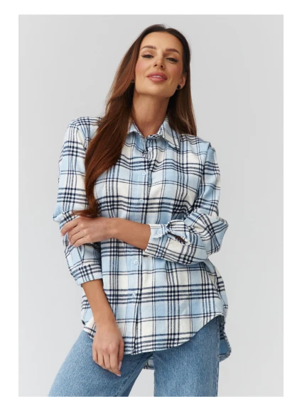 Košeľa s dlhým rukávom model 224089 Makadamia