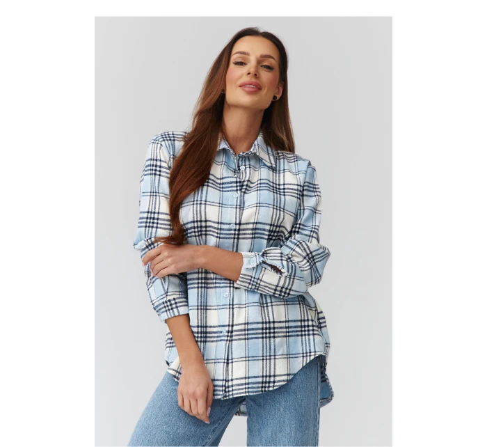 Košeľa s dlhým rukávom model 224089 Makadamia