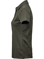 Tee Jays TJ 145 Dámske luxusné ťažké strečové piqué polo 18.0145 tmavozelené