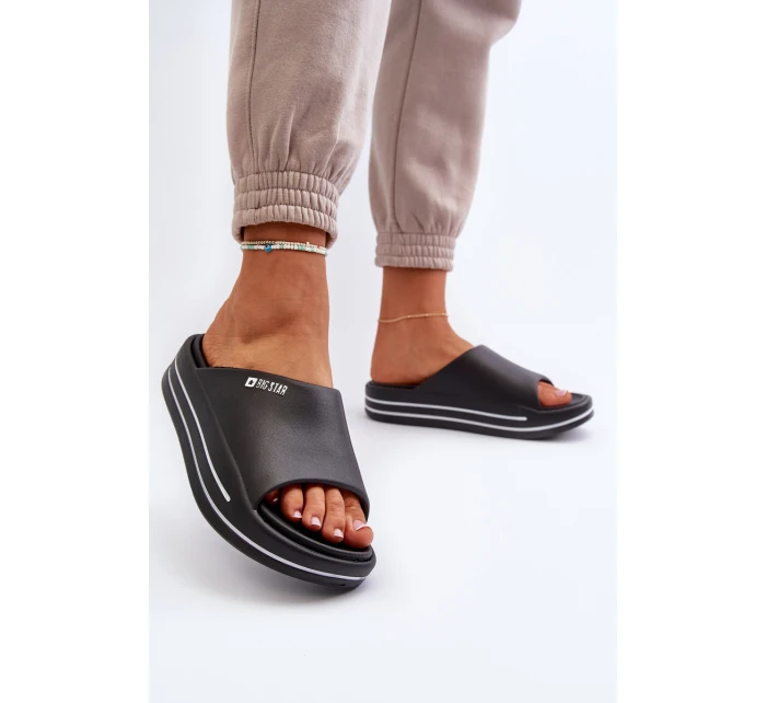 Dámské sandály na platformě Big Star model 21652623 černé - Big Star Shoes Dámské sandály na platformě Big Star model 21652623 černé - Big Star Shoes