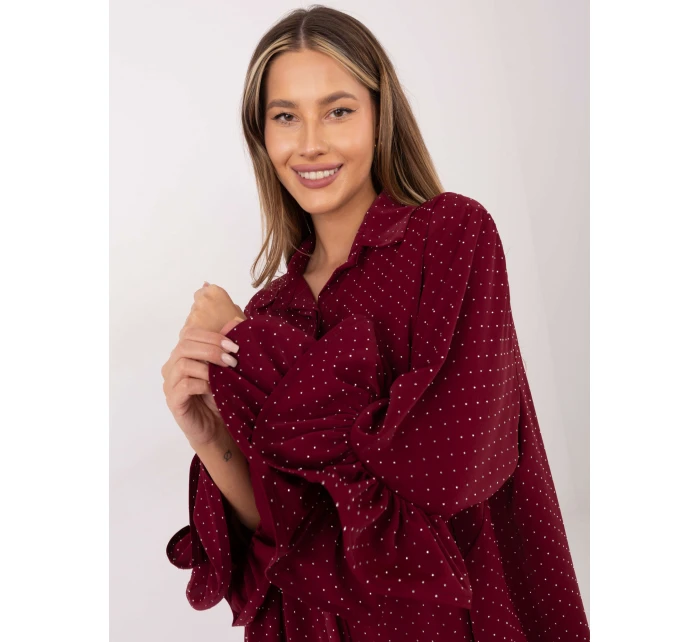 Košeľa IT KS 8381 1.64 bordová Košeľa IT KS 8381 1.64 bordová