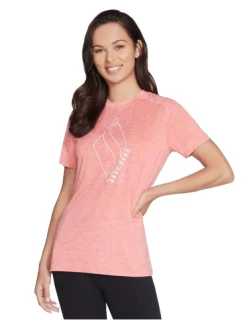 Diamond Tee Pink M model 21388286 - Skechers