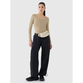 Dámské hladké tričko s dlouhým rukávem model 21436420 - 4F