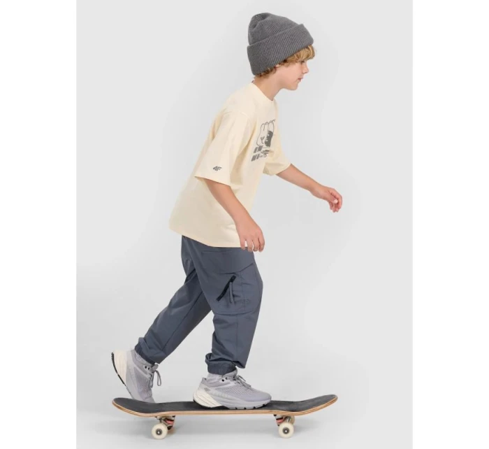 Chlapecké tričko oversize s potiskem model 21736427 - 4F Chlapecké tričko oversize s potiskem model 21736427 - 4F