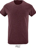 SOL'S Regent Fit Pánske tričko „Slim Fit“ 25.0553 melírované v odtieni oxblood