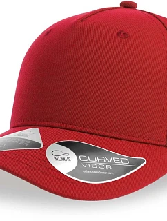 Atlantis Headwear Fiji 5-panelová bejzbalová čiapka 33.0103 červená