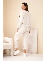 Dámský set z viskózy s mašlemi máslový model 22103428 - K-Fashion