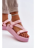 Dámské sandály na platformě Big Star model 21652637 růžové - Big Star Shoes Dámské sandály na platformě Big Star model 21652637 růžové - Big Star Shoes