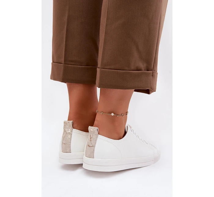 Kožené dámské tenisky Vinceza 79536 Bílé