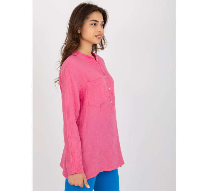 Ružové dámske bavlnené tričko OCH BELLA
