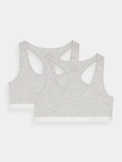 Dámská bavlněná podprsenka pro každodenní nošení (2 model 20438025 šedá - 4F
