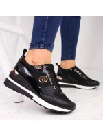 Dámské sportovní boty na platformě / Černá s bílou model 20235477 - EVENTO Dámské sportovní boty na platformě / Černá s bílou model 20235477 - EVENTO