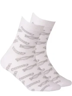 TENKÉ PONOŽKY FARBA 2-6 ROKOV DIEVČATÁ BIELA 21-23