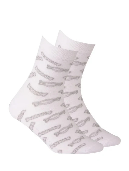 TENKÉ PONOŽKY FARBA 2-6 ROKOV DIEVČATÁ BIELA 21-23