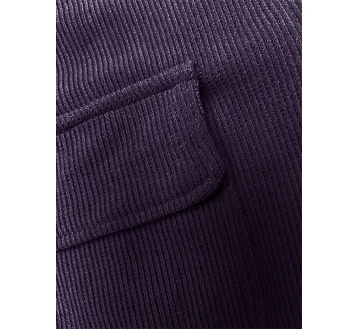 Fialový žebrovaný teplákový komplet model 18882254 - LHD