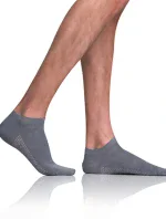 Krátke pánske bambusové ponožky BAMBUS AIR IN-SHOE SOCKS - Bellinda - šedá