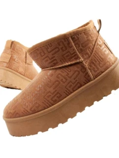 Lee Cooper snehové topánky ženy zimné módne kožušiny zateplené topánky hnedé ženy