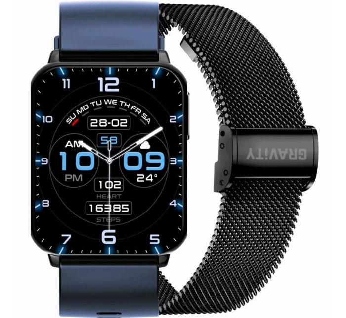 Chytré hodinky Navy Black 2 Stripes model 21807463 - Gravity Chytré hodinky Navy Black 2 Stripes model 21807463 - Gravity