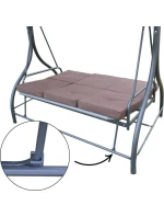 3-MIESTNA ZÁHRADNÁ HOJDAČKA 194X120X173CM ZOSIA S POLYKARBONÁTOVOU STRIEŠKOU 3-MIESTNA ZÁHRADNÁ HOJDAČKA 194X120X173CM ZOSIA S POLYKARBONÁTOVOU STRIEŠKOU