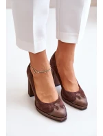 Semišové Na Podpatku Hnědé model 21673387 - Laura Messi