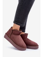 Śniegowce Na Platformie Damskie D.Franklin DFSH370010 Czekoladowe