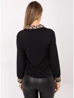 Dámska blúzka KS 4225.35 Black-Brown - FPrice