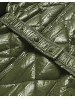 BŁYSZCZĄCA KURTKA ZIMOWA NA MISIU KHAKI model 21242523 - MHM