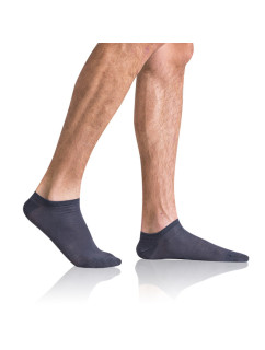 Pánske eko členkové ponožky GREEN ECOSMART MEN IN-SHOE SOCKS - BELLINDA - šedý melír