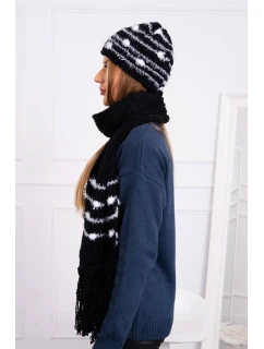Dámská souprava se šátkem černá model 18751035 - K-Fashion