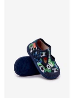 Pantofle Dětské Elastické Na Suchý Zip S Modré model 21682782 - Milami