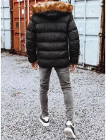 Pánska prešívaná zimná bunda čierna FashionStreet TX4160