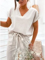 Béžová dámska súprava s bielizňou (751)