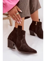 Kožené kožené boty Z model 22035877 - Zazoo Kožené kožené boty Z model 22035877 - Zazoo