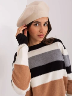 Czapka AT CZ model 21488734 jasny beżowy - FPrice