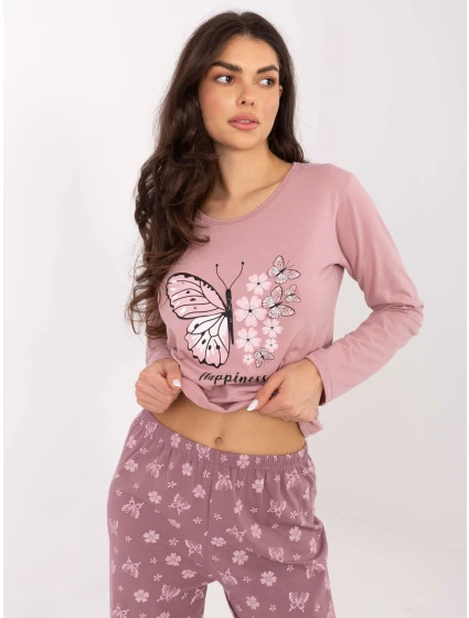 Piżama DU PI FP model 21755260 jasny różowy - FPrice