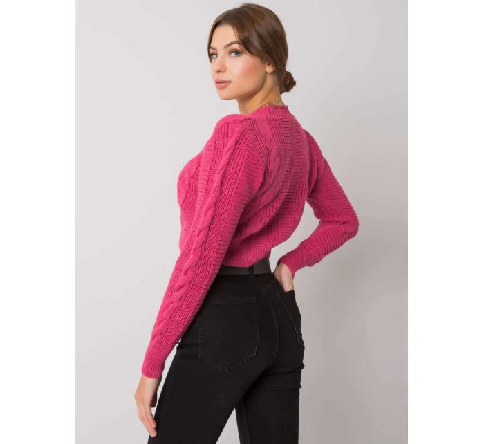 Dámsky sveter LC SW A4 40X tmavo ružová