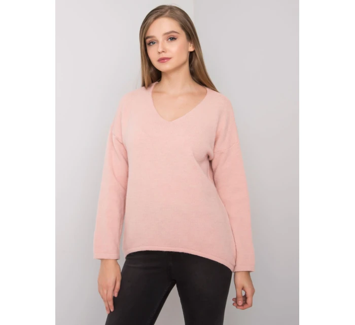 Sweter TW SW BI model 21717594 jasny różowy - FPrice Sweter TW SW BI model 21717594 jasny różowy - FPrice