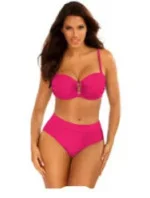 Dámske dvojdielne plavky Gold 1 S730CH1-2d tm. ružové - Self