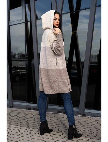 Dámský svetr model 20609387 Beige - Merribel