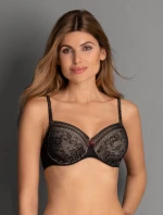 Podprsenka s kosticami Fleur 5653 čierna - RosaFaia
