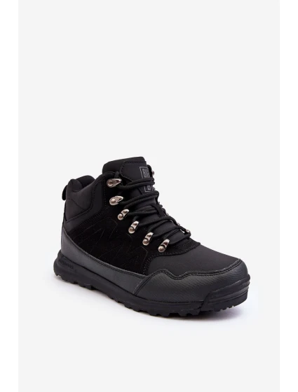 Dámské zateplené trekingové boty černé Big Star model 21637472 - Big Star Shoes Dámské zateplené trekingové boty černé Big Star model 21637472 - Big Star Shoes