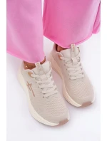 Buty Sportowe Sneakersy Damskie Big Star RR274A145 HI-POLY SYSTEM Beżowe Buty Sportowe Sneakersy Damskie Big Star RR274A145 HI-POLY SYSTEM Beżowe